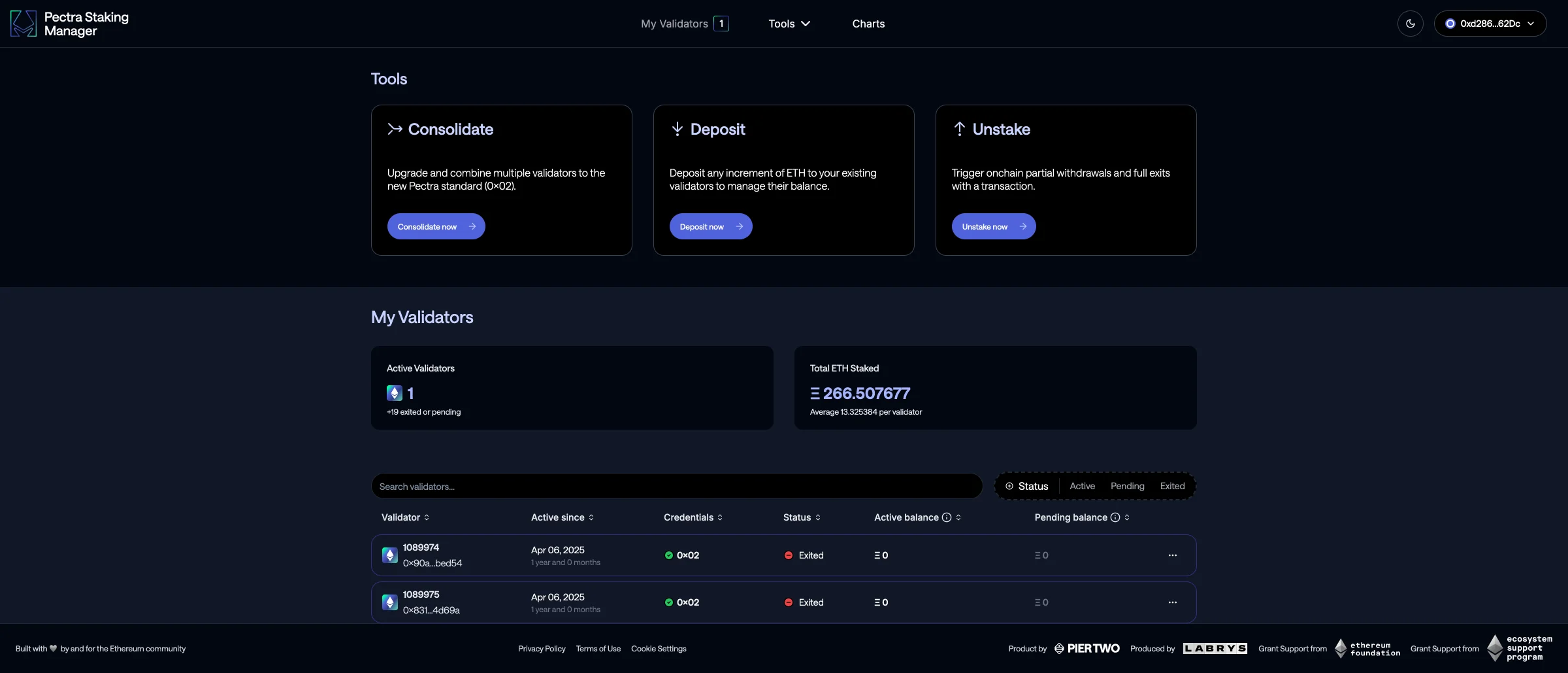 Pectra Staking Manager